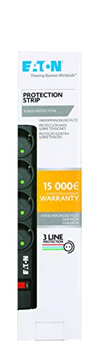 Eaton Multiprise/Parafoudre - Eaton Protection Strip 4 FR - PS4F - 4 prises FR - Noir