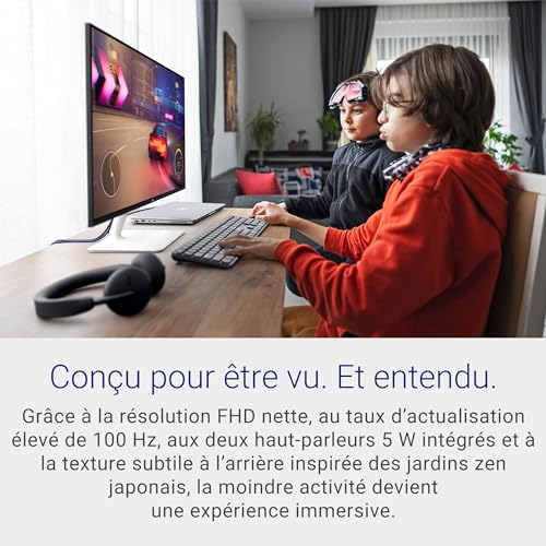 Dell S2425H 24" Full HD (1920x1080) Écran PC, 100Hz, IPS, 4ms, 99% sRGB, Haut-parleurs intégrés, Bords Ultra-Fins, 2X HDMI, Garantie 3 Ans, Blanc