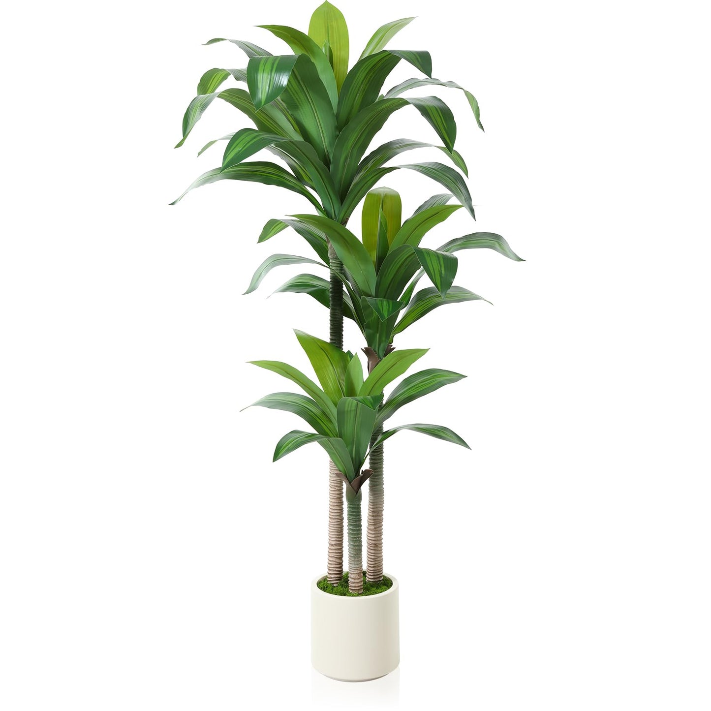 Kazeila Arbre Dragon Artificiel 150cm Fausse Plante en Pot Grande Plante Artificielle Interieur pour Maison Bureau Jardin Décoration(1Pack)