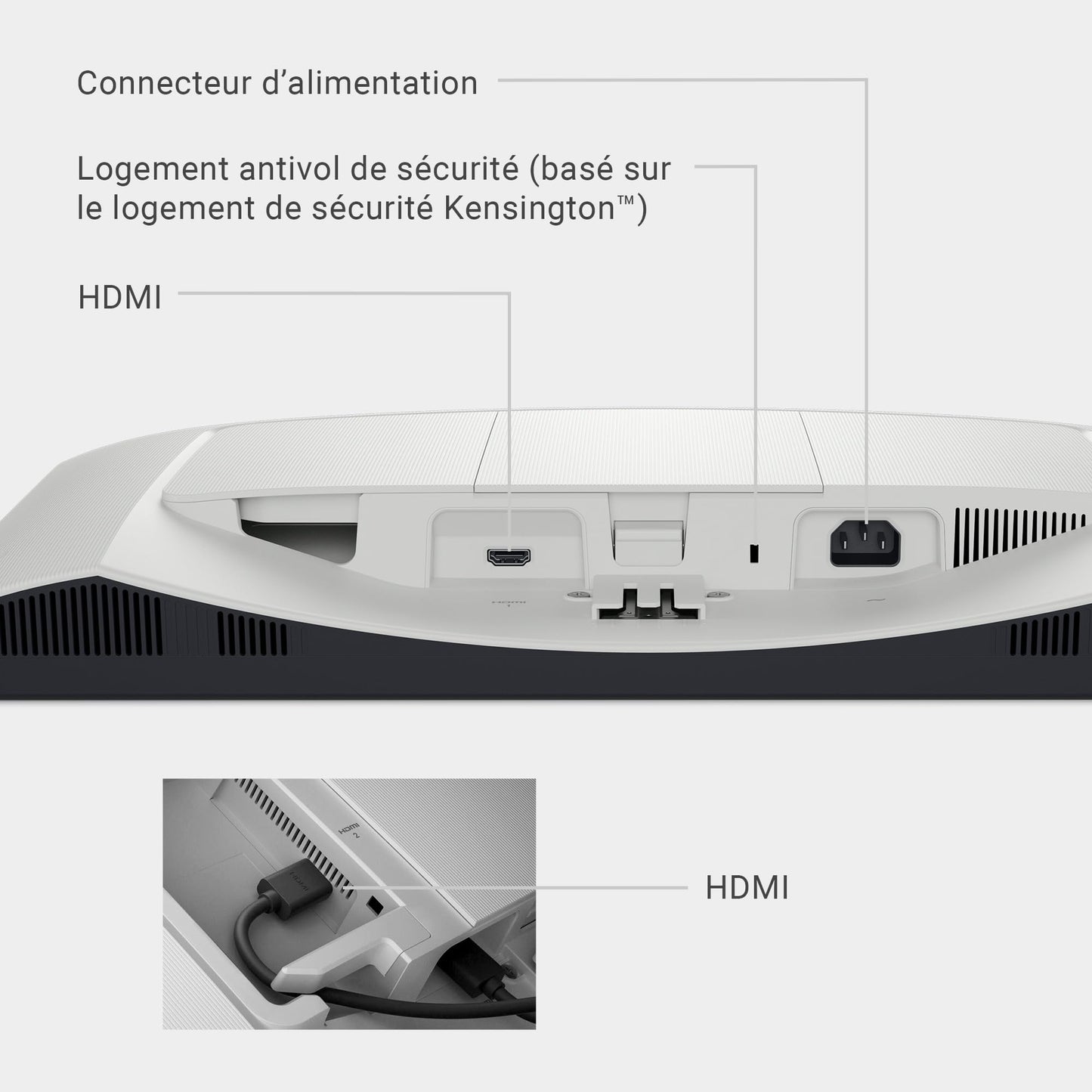 Dell S2425H 24" Full HD (1920x1080) Écran PC, 100Hz, IPS, 4ms, 99% sRGB, Haut-parleurs intégrés, Bords Ultra-Fins, 2X HDMI, Garantie 3 Ans, Blanc