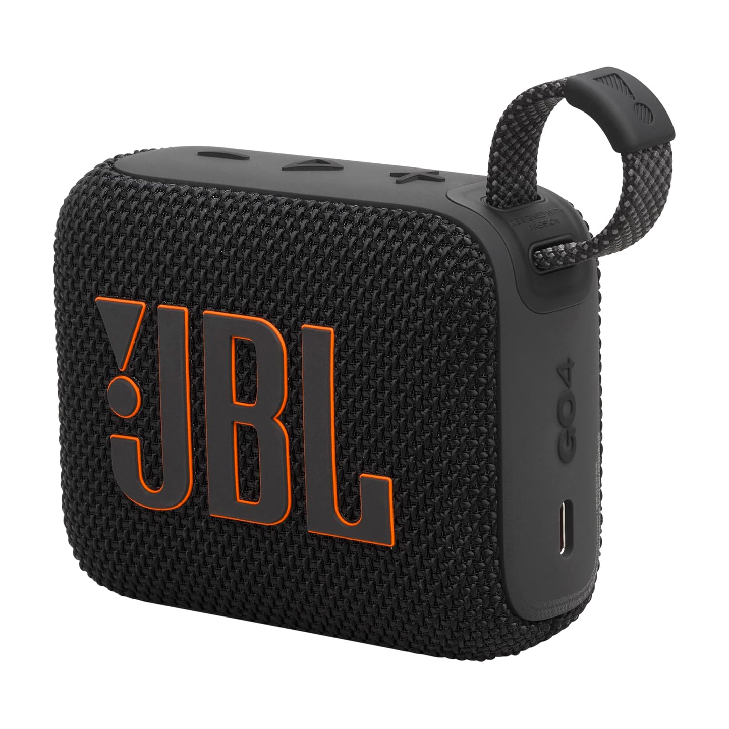JBL GO 4, Enceinte Bluetooth ultra-portable, son JBL Pro, basses percutantes, 7 heures d'autonomie, fonction Playtime Boost, résistante à l'eau et à la poussière IP67, noir