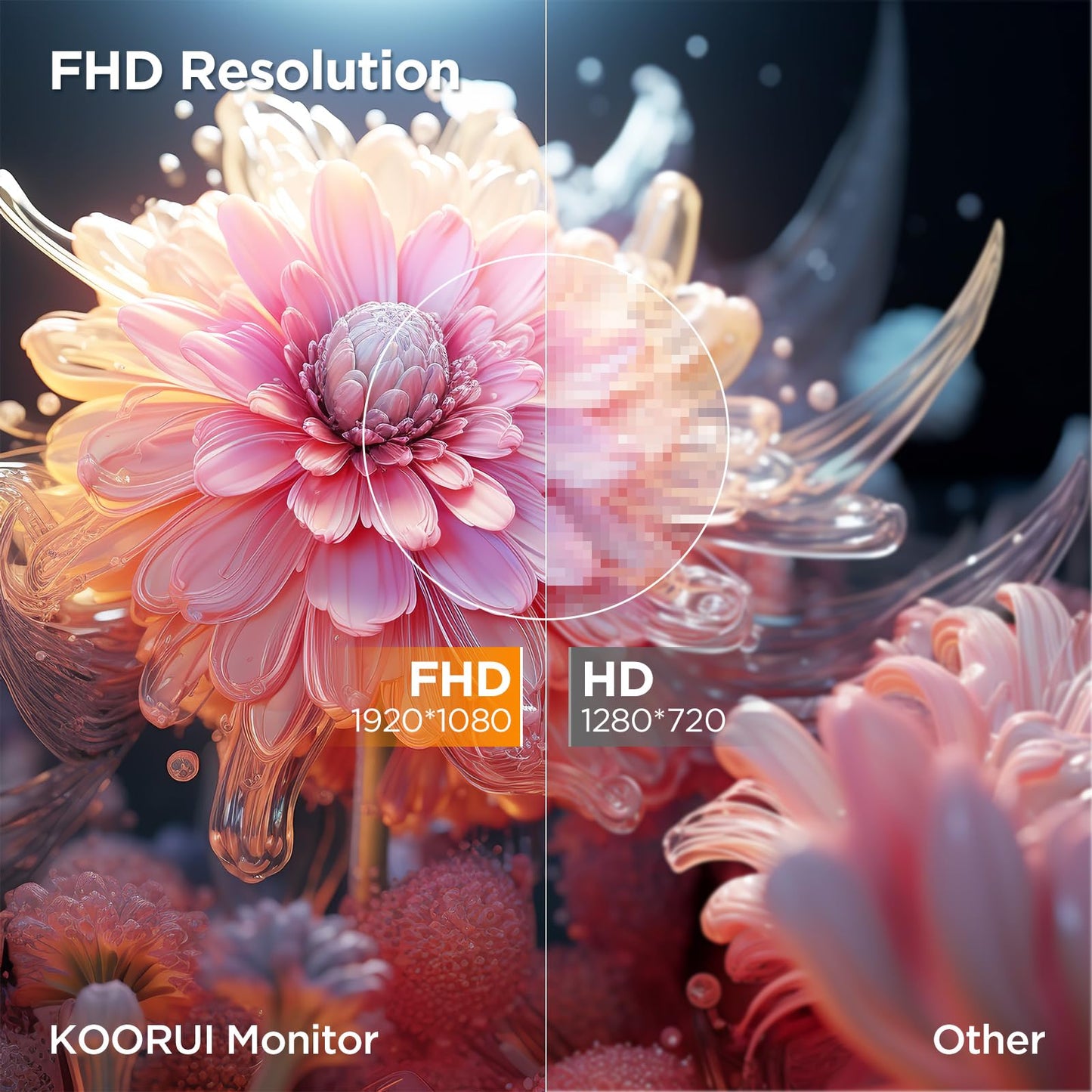 KOORUI Écran PC Incurvé - Dalle VA 23.6 Pouces, Résolution FHD (1920 x 1080), 1800R, 60Hz, 5ms, HDMI, VGA, Réglage de l’Inclinaison, Angle de Vision de 178°, Ecran pc Gamer Incurvé, Noir
