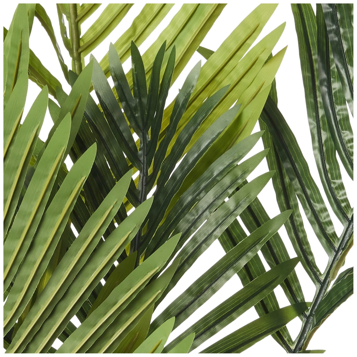 Amazon Basics Palmier artificiel avec pot de fleurs en plastique, 119.8 cm, vert