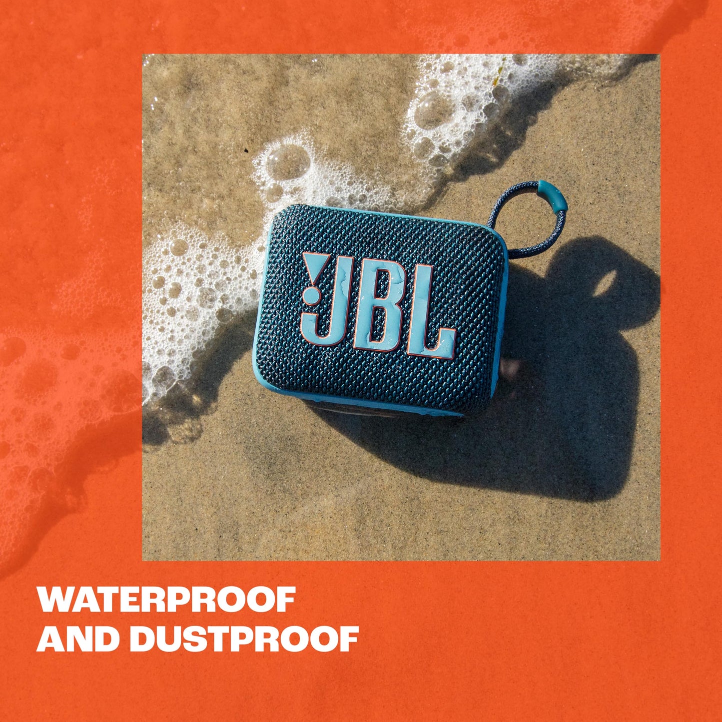 JBL GO 4, Enceinte Bluetooth ultra-portable, son JBL Pro, basses percutantes, 7 heures d'autonomie, fonction Playtime Boost, résistante à l'eau et à la poussière IP67, noir