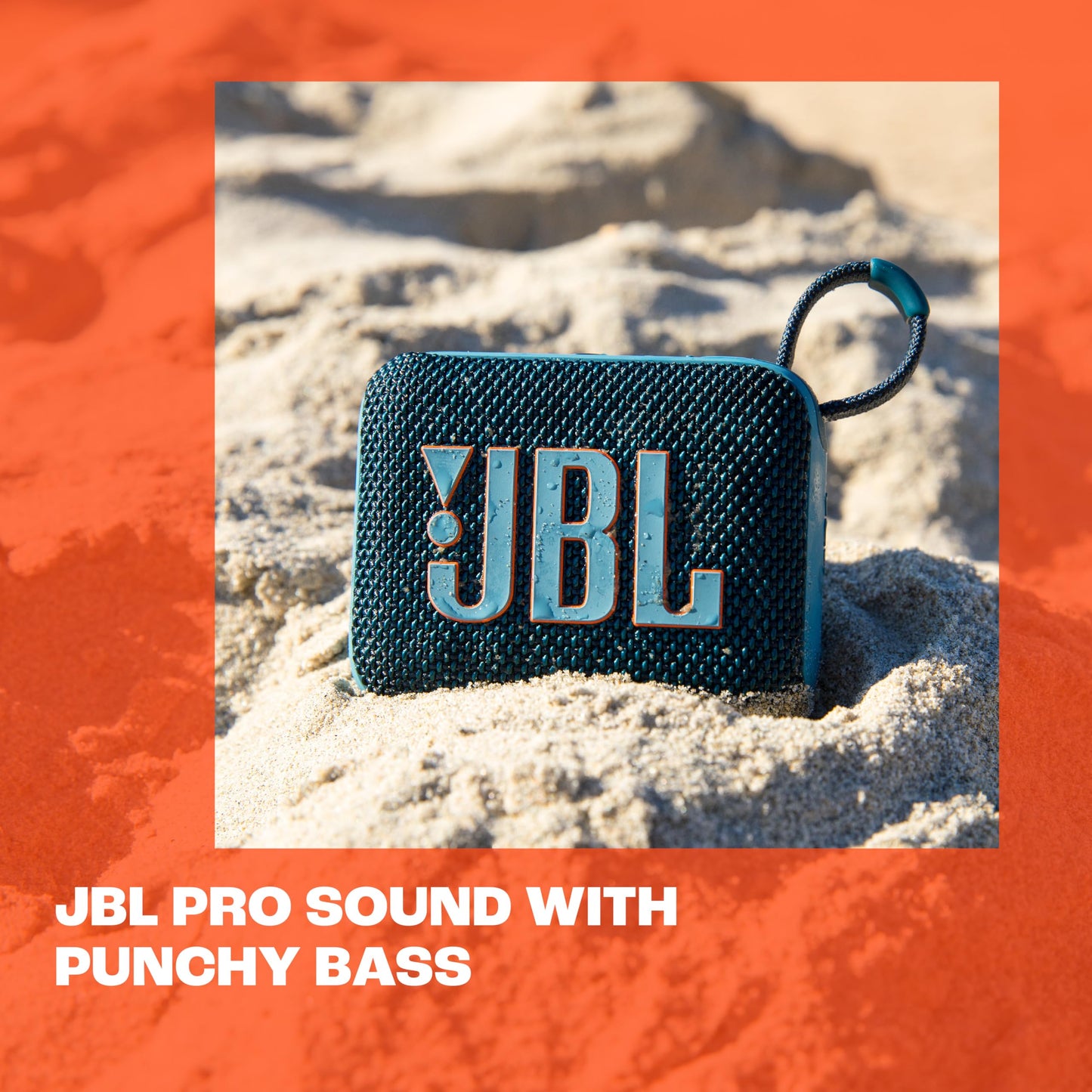 JBL GO 4, Enceinte Bluetooth ultra-portable, son JBL Pro, basses percutantes, 7 heures d'autonomie, fonction Playtime Boost, résistante à l'eau et à la poussière IP67, noir