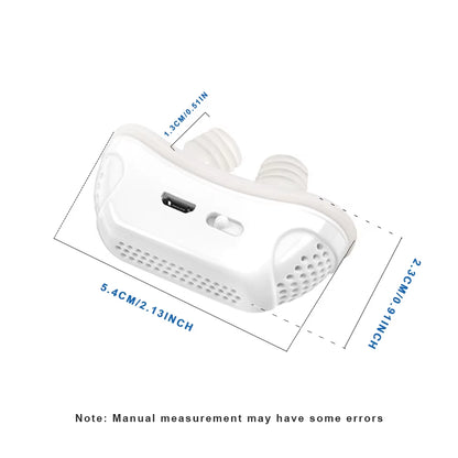 Anti Snoring Devices Upgraded Adjustable Wind Speed Electric Snoring Solution Snore Reducing anti Snore Stopper Blue