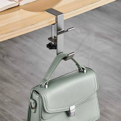 Portable Hanging Bag Hook Student Desk Side Hanging Bag Artifact Removable Mobile Handbag Holders Multi-Functional Table Hook