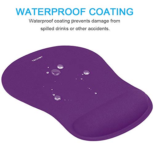TECKNET Tapis de Souris, Confort avec Repose-Poignet Ergonomique