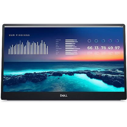 Dell P1424H 14" Full HD (1920x1080) Écran Portable, 60Hz, IPS, 6ms, 2X USB-C, Garantie 3 Ans, Argent