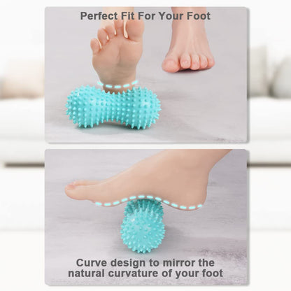 URAQT Set unique de 3 balles de massage différentes, Massage de Trigger Point, Boule Myofasicale, Boule d'exercice, Balle de Massage Pour Masser les Pieds, dos, épaules, Bras