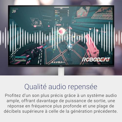 Dell S2425H 24" Full HD (1920x1080) Écran PC, 100Hz, IPS, 4ms, 99% sRGB, Haut-parleurs intégrés, Bords Ultra-Fins, 2X HDMI, Garantie 3 Ans, Blanc