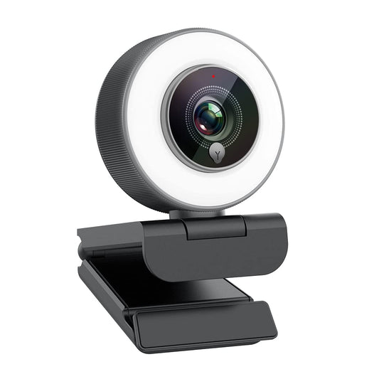 Angetube Webcam pour Le Streaming De Jeux en Streaming 1080P/Anneau Lumineux Réglable Intégré/Autofocus (AF) Avancé Streamer Webcam pour Xbox One Gamer, Facebook Et Youtube Streamer