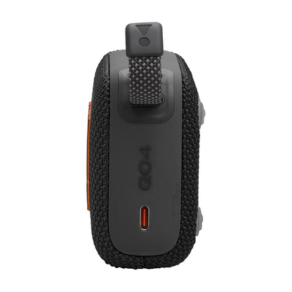 JBL GO 4, Enceinte Bluetooth ultra-portable, son JBL Pro, basses percutantes, 7 heures d'autonomie, fonction Playtime Boost, résistante à l'eau et à la poussière IP67, noir