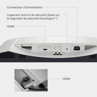 Dell S2425H 24" Full HD (1920x1080) Écran PC, 100Hz, IPS, 4ms, 99% sRGB, Haut-parleurs intégrés, Bords Ultra-Fins, 2X HDMI, Garantie 3 Ans, Blanc