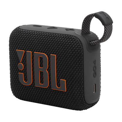JBL GO 4, Enceinte Bluetooth ultra-portable, son JBL Pro, basses percutantes, 7 heures d'autonomie, fonction Playtime Boost, résistante à l'eau et à la poussière IP67, noir