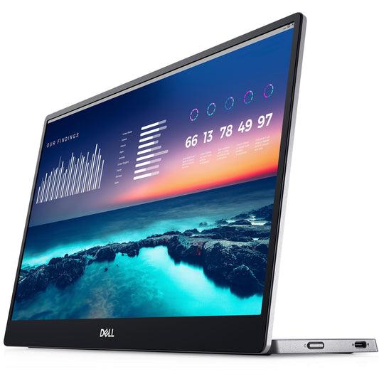 Dell P1424H 14" Full HD (1920x1080) Écran Portable, 60Hz, IPS, 6ms, 2X USB-C, Garantie 3 Ans, Argent