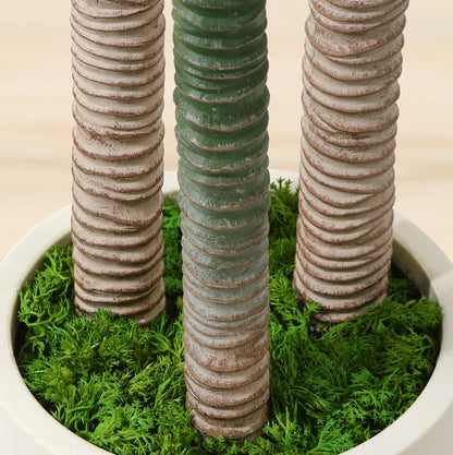 Kazeila Artificial Dragon Tree 150cm Fake Potted Plant Large Artificial Indoor Plant for Home Office Garden Decoration(1Pack)