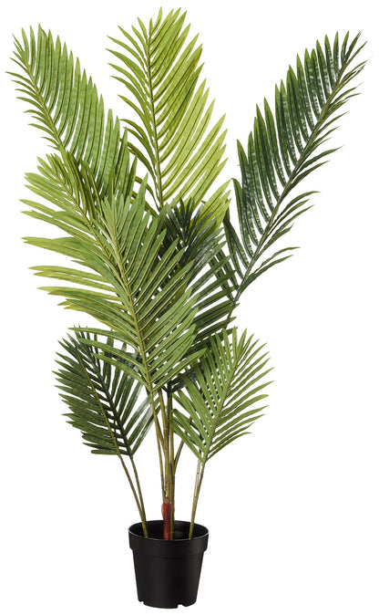 Amazon Basics Palmier artificiel avec pot de fleurs en plastique, 119.8 cm, vert
