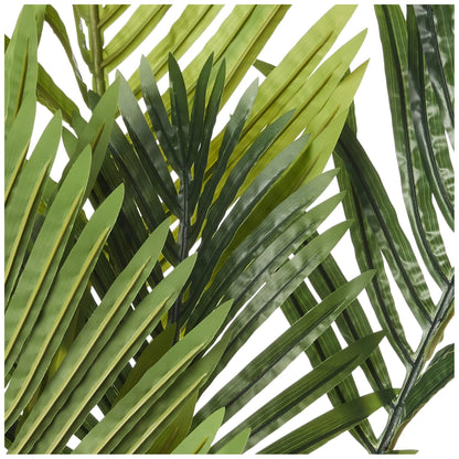 Amazon Basics Palmier artificiel avec pot de fleurs en plastique, 119.8 cm, vert